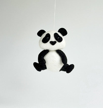 Felt Panda Ornament - WoollyFox