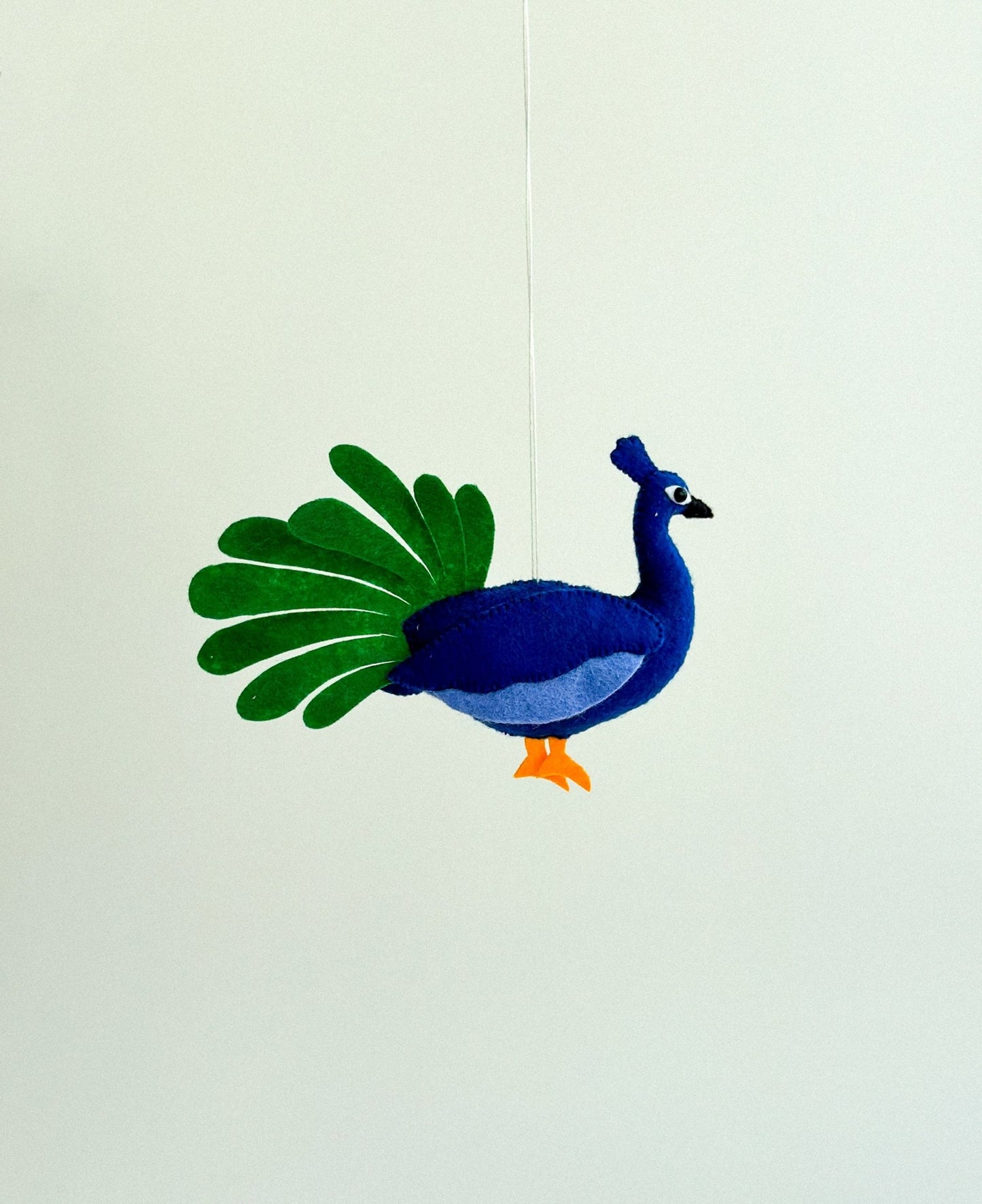 Felt Peacock Ornament - WoollyFox