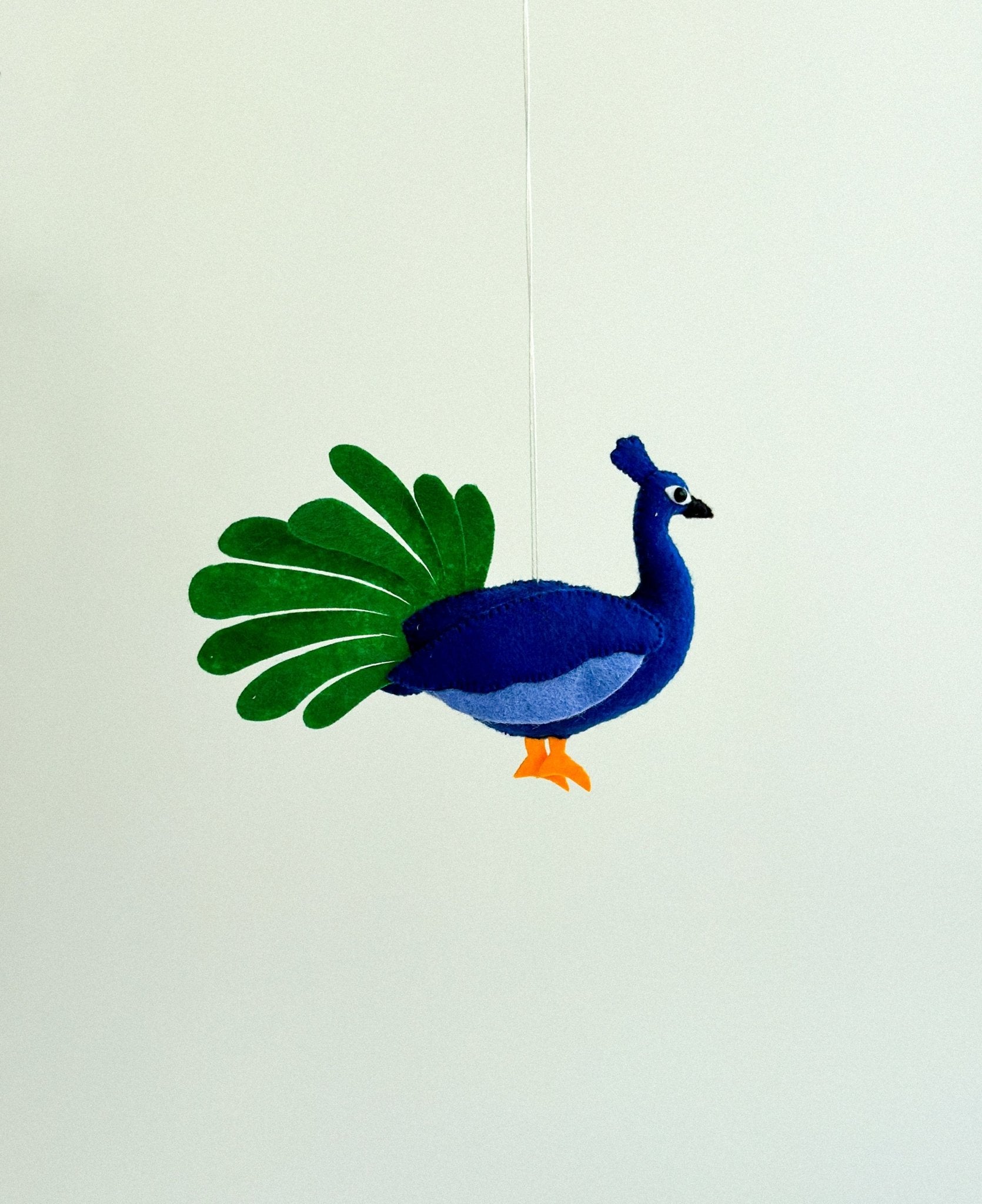 Felt Peacock Ornament - WoollyFox