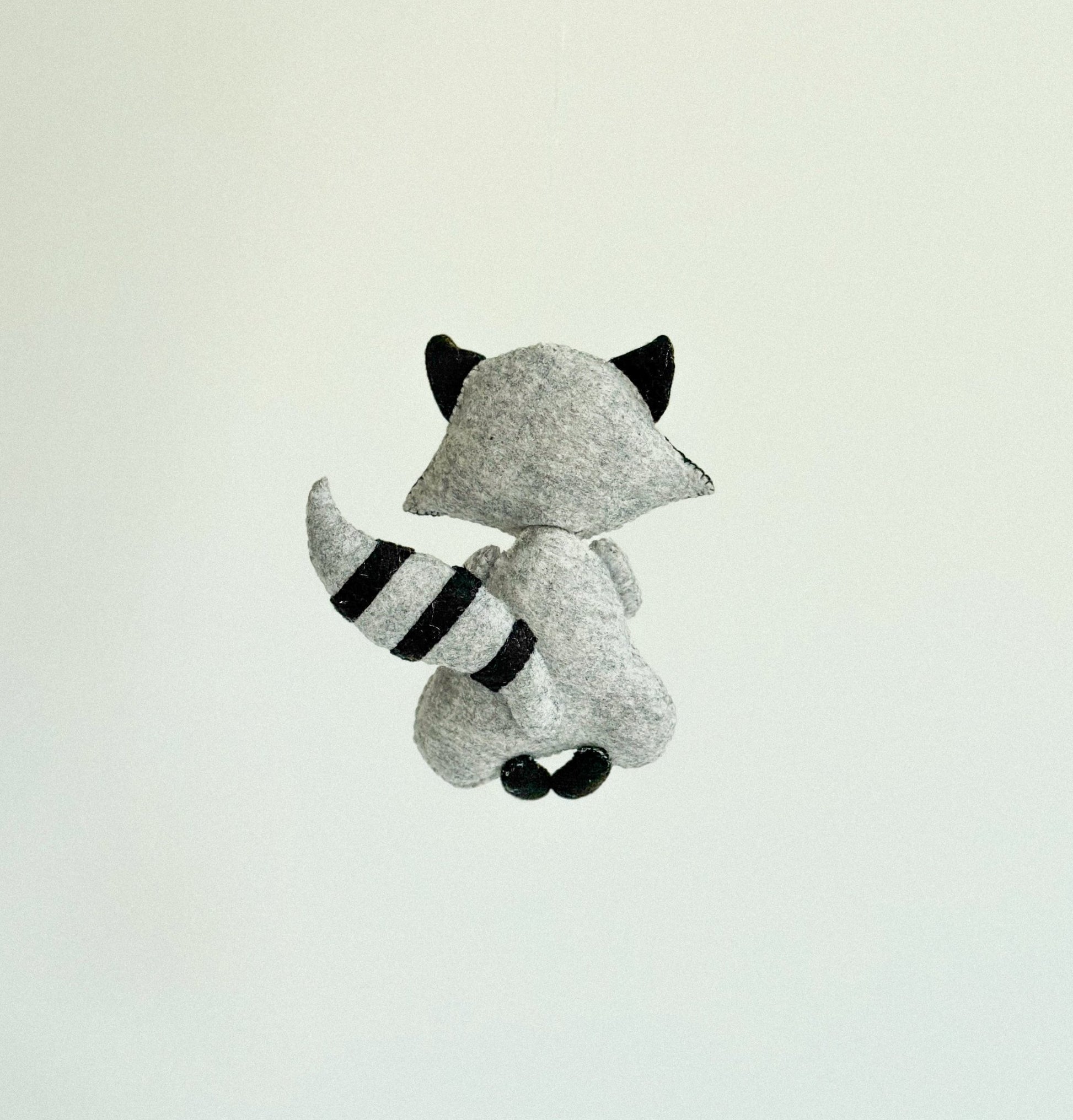 Felt Raccoon Ornament - WoollyFox