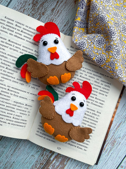 Felt Rooster PDF Pattern - WoollyFox