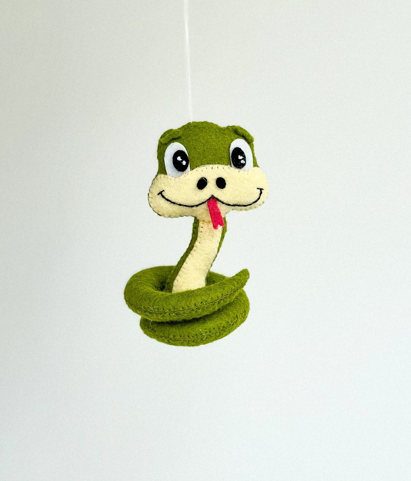 Felt Snake Ornament - WoollyFox