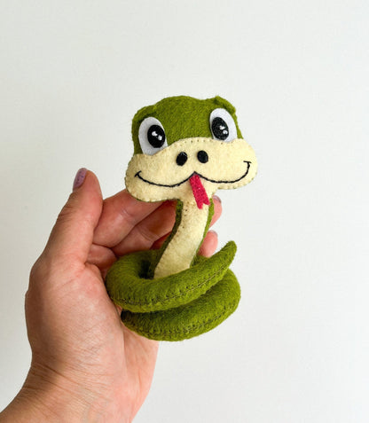 Felt Snake Ornament - WoollyFox
