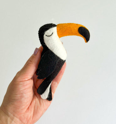Felt Toucan Ornament - WoollyFox