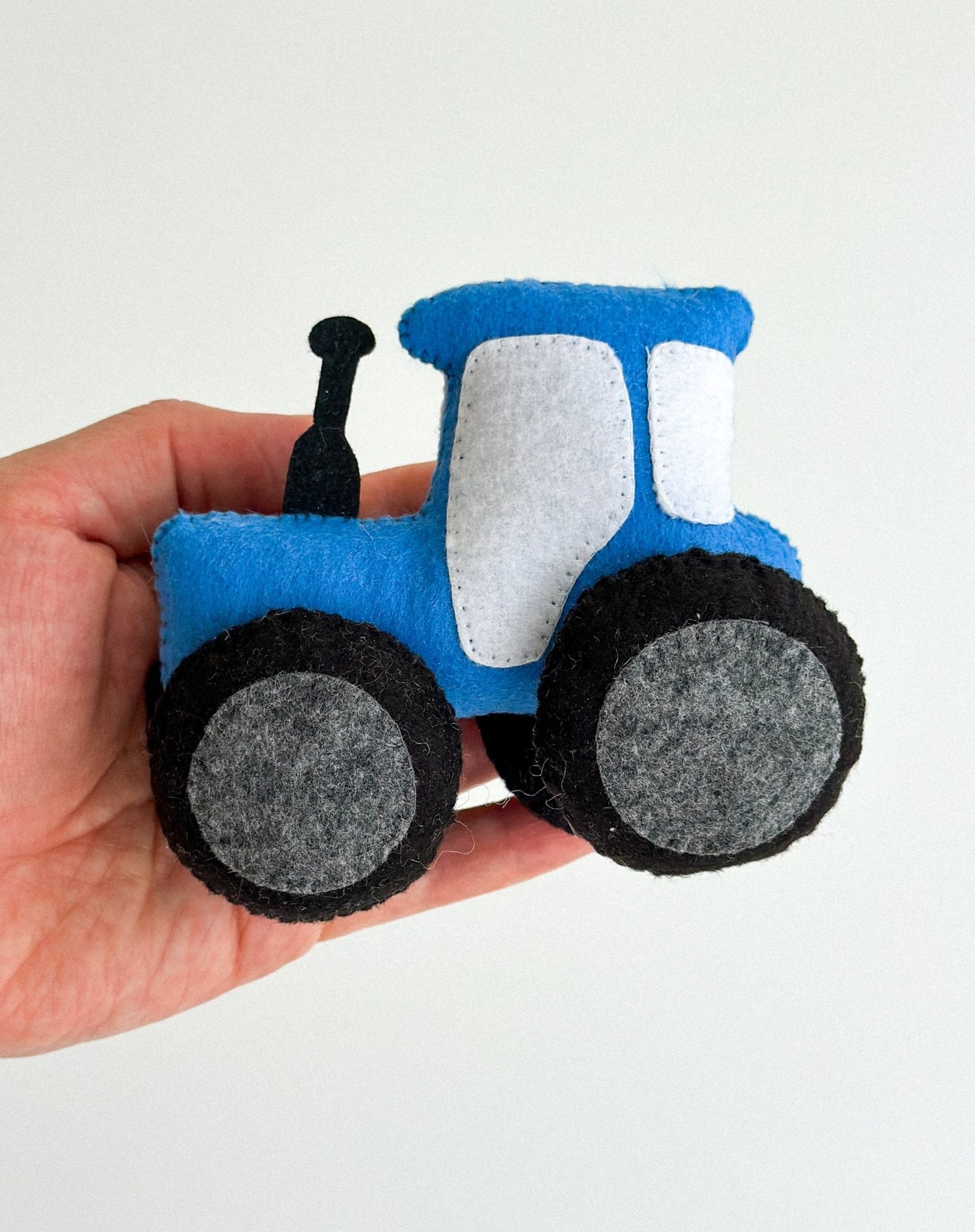Felt Tractor Ornament - WoollyFox