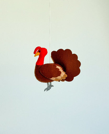 Felt Turkey Toy – Soft Educational Plush for Kids & Montessori Play - WoollyFox