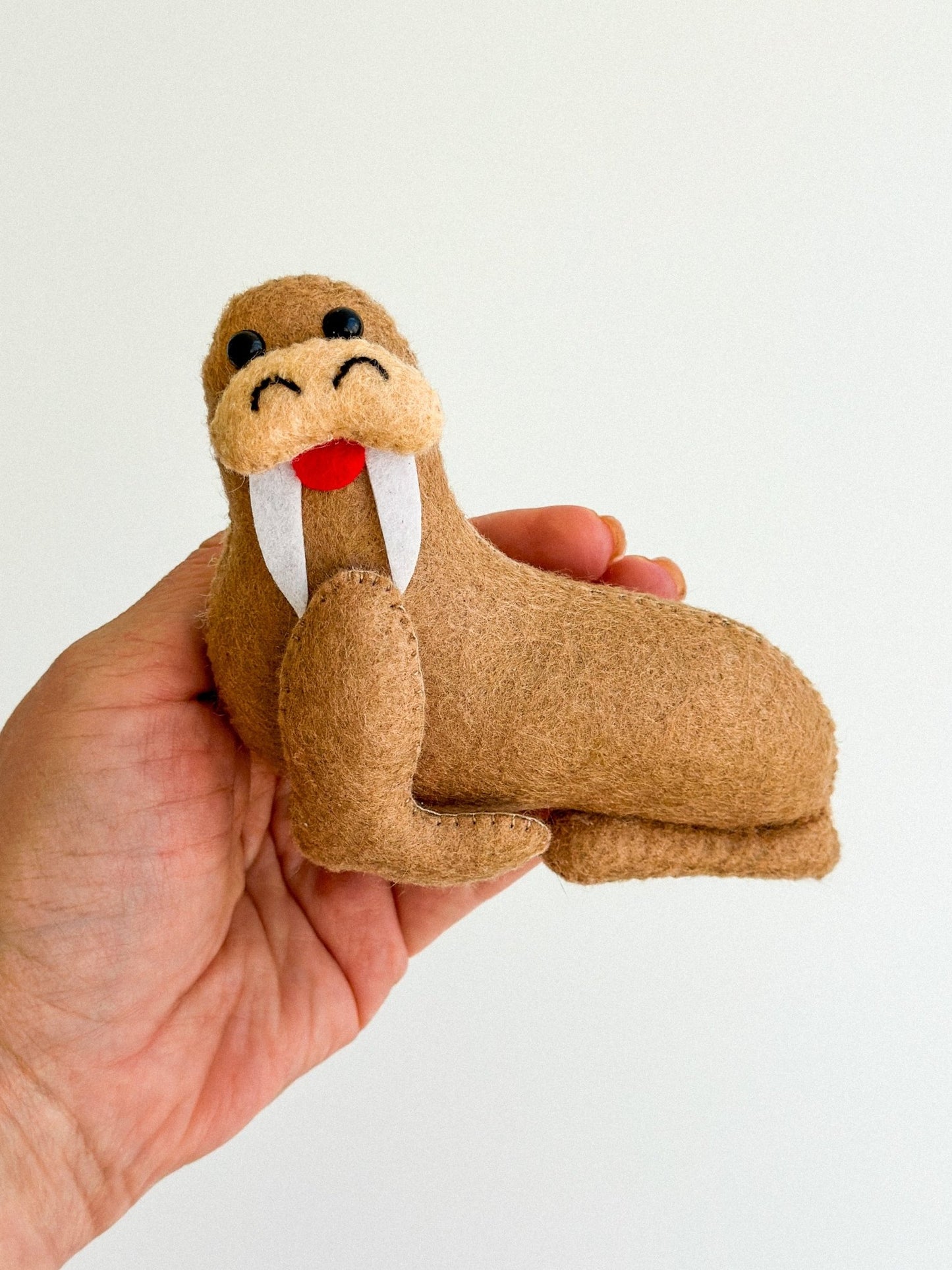 Felt Walrus Ornament - WoollyFox
