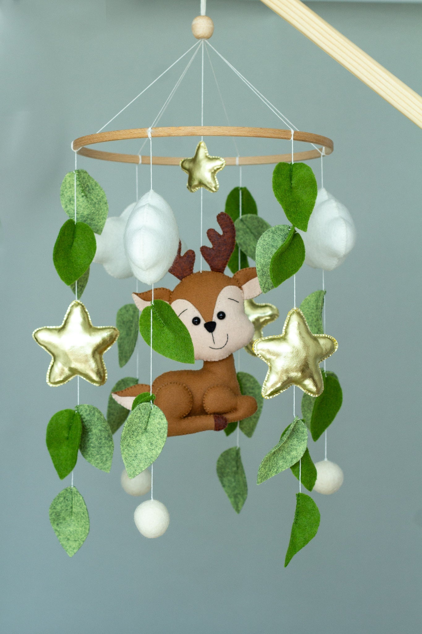 Forest And Deer Baby Mobile - WoollyFox