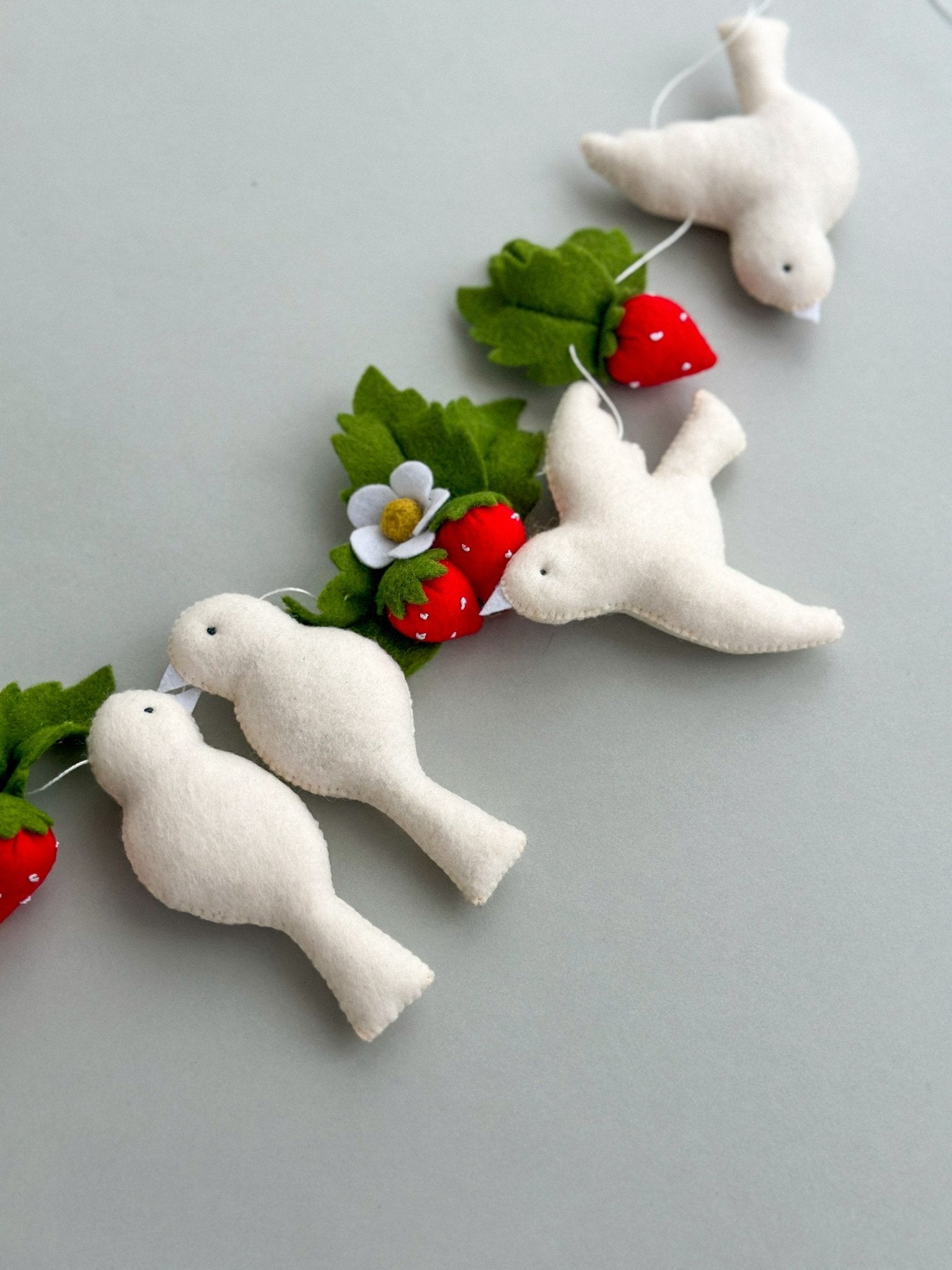 Garland With Easter White Birds - WoollyFox