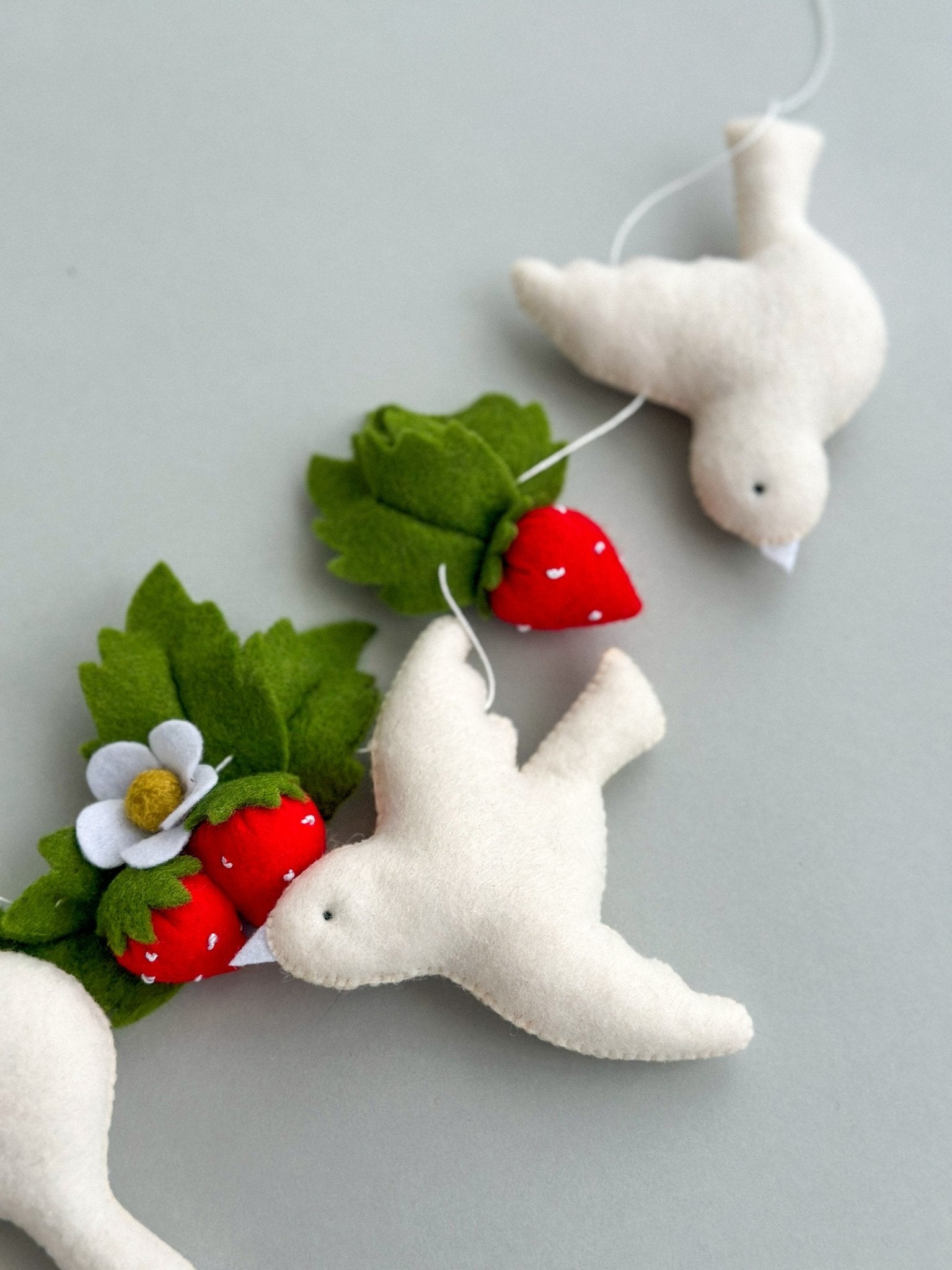 Garland With Easter White Birds - WoollyFox