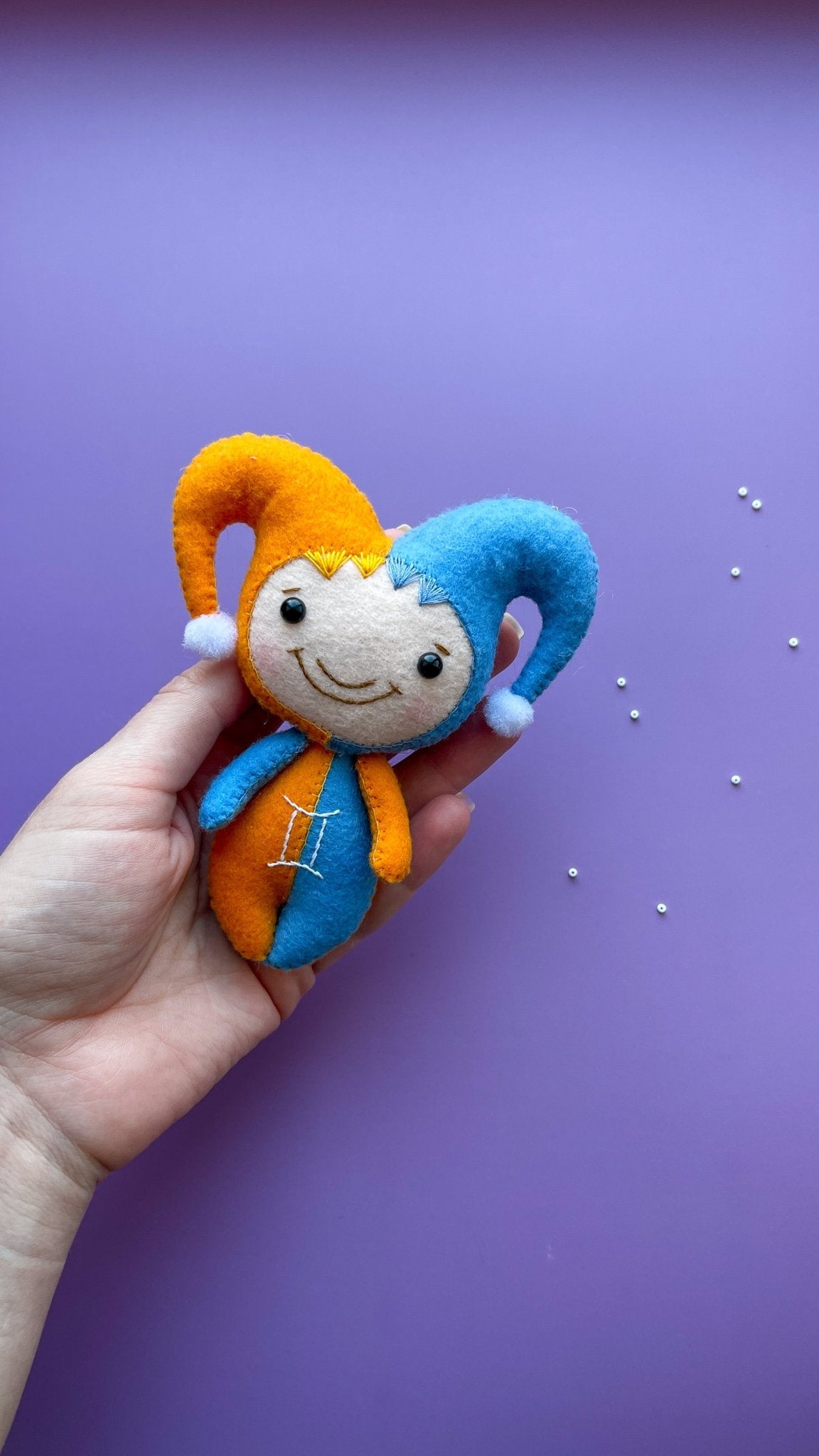 Gemini Zodiac Felt Doll - WoollyFox