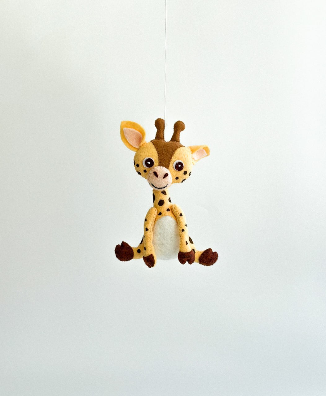 Giraffe Felt Ornament | Handmade Felt Toy | Safari Animal Decor - WoollyFox