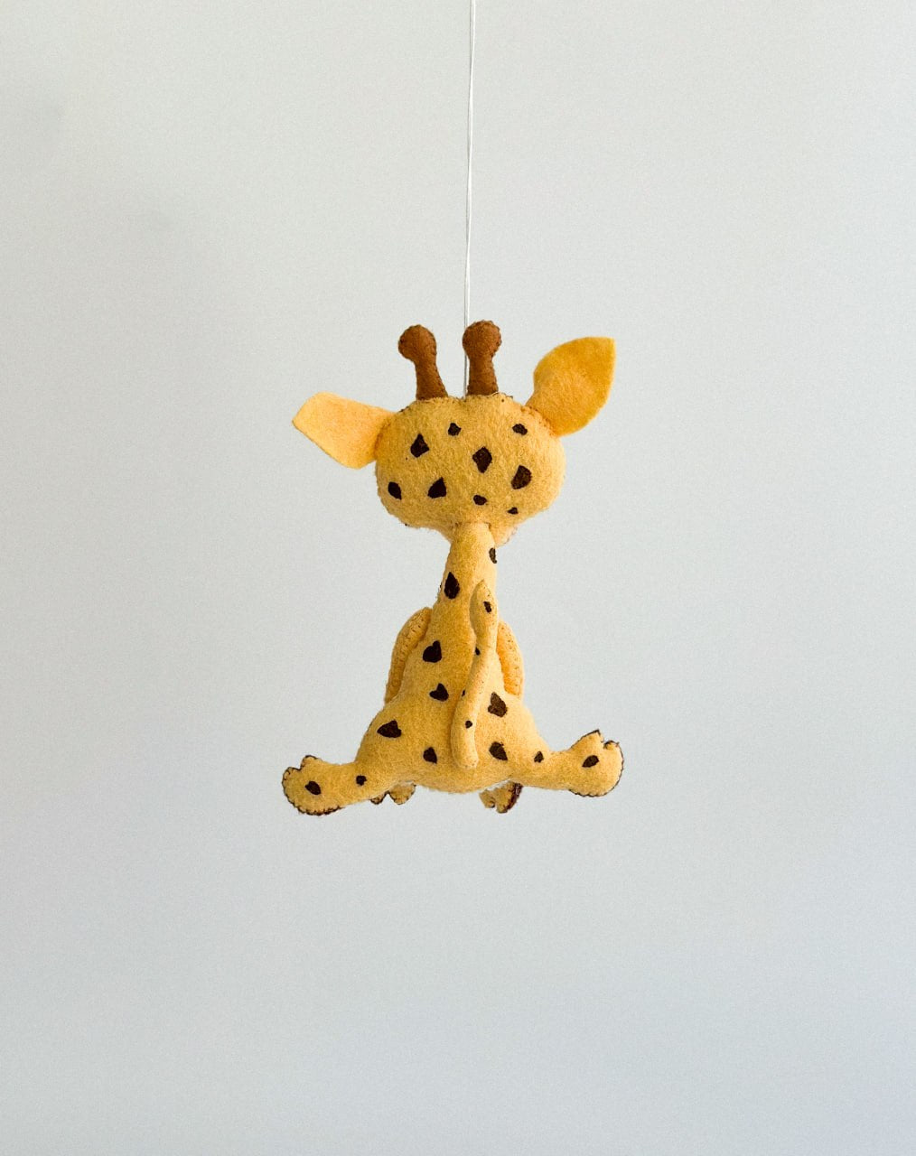 Giraffe Felt Ornament | Handmade Felt Toy | Safari Animal Decor - WoollyFox