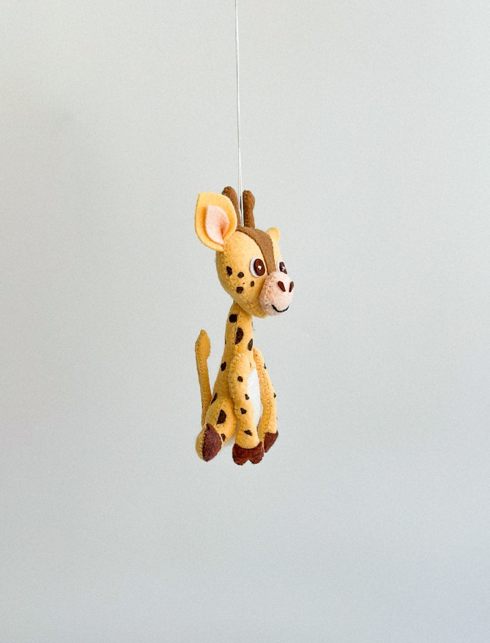 Giraffe Felt Ornament | Handmade Felt Toy | Safari Animal Decor - WoollyFox