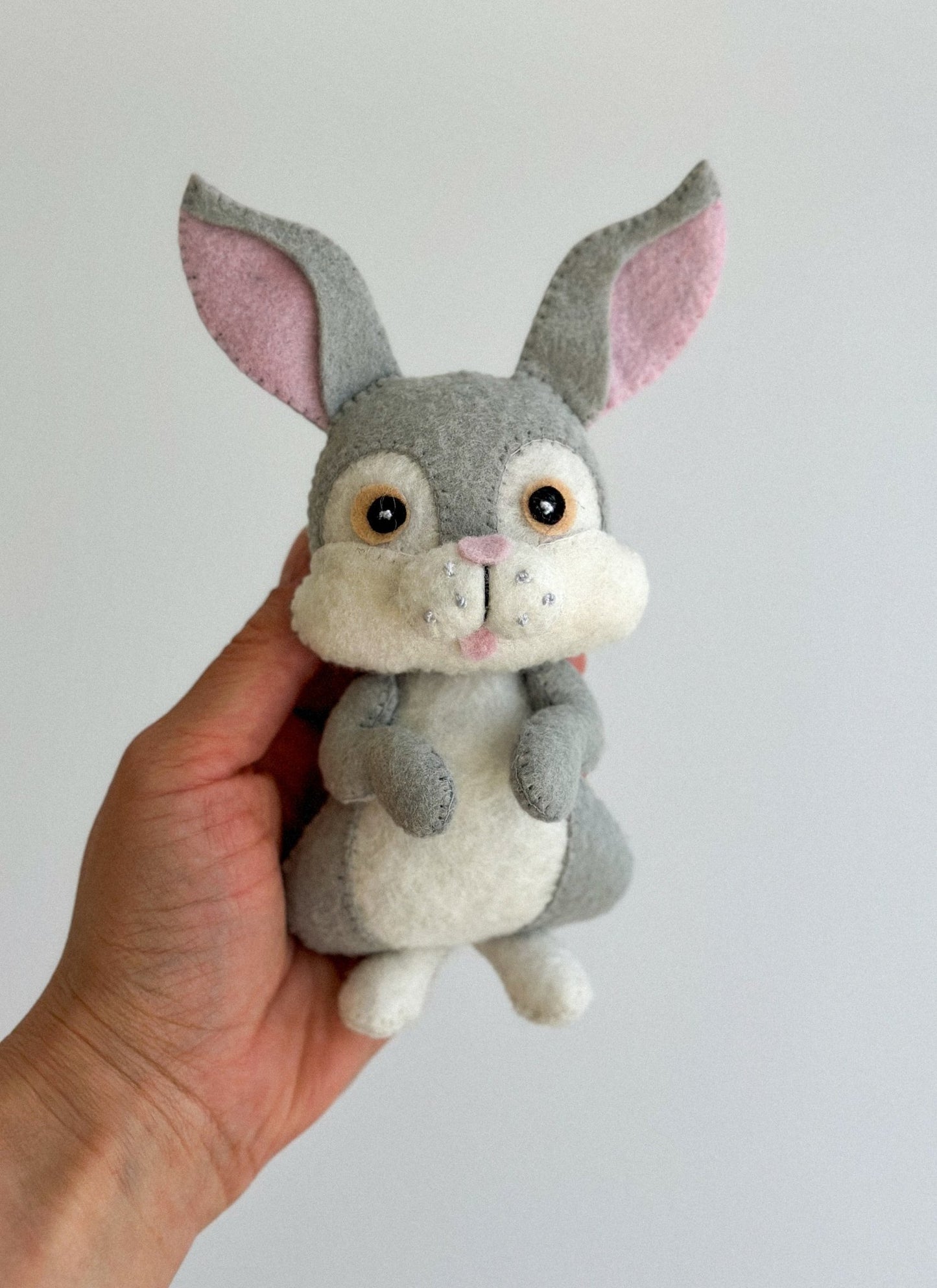 Gray Bunny Ornament - WoollyFox