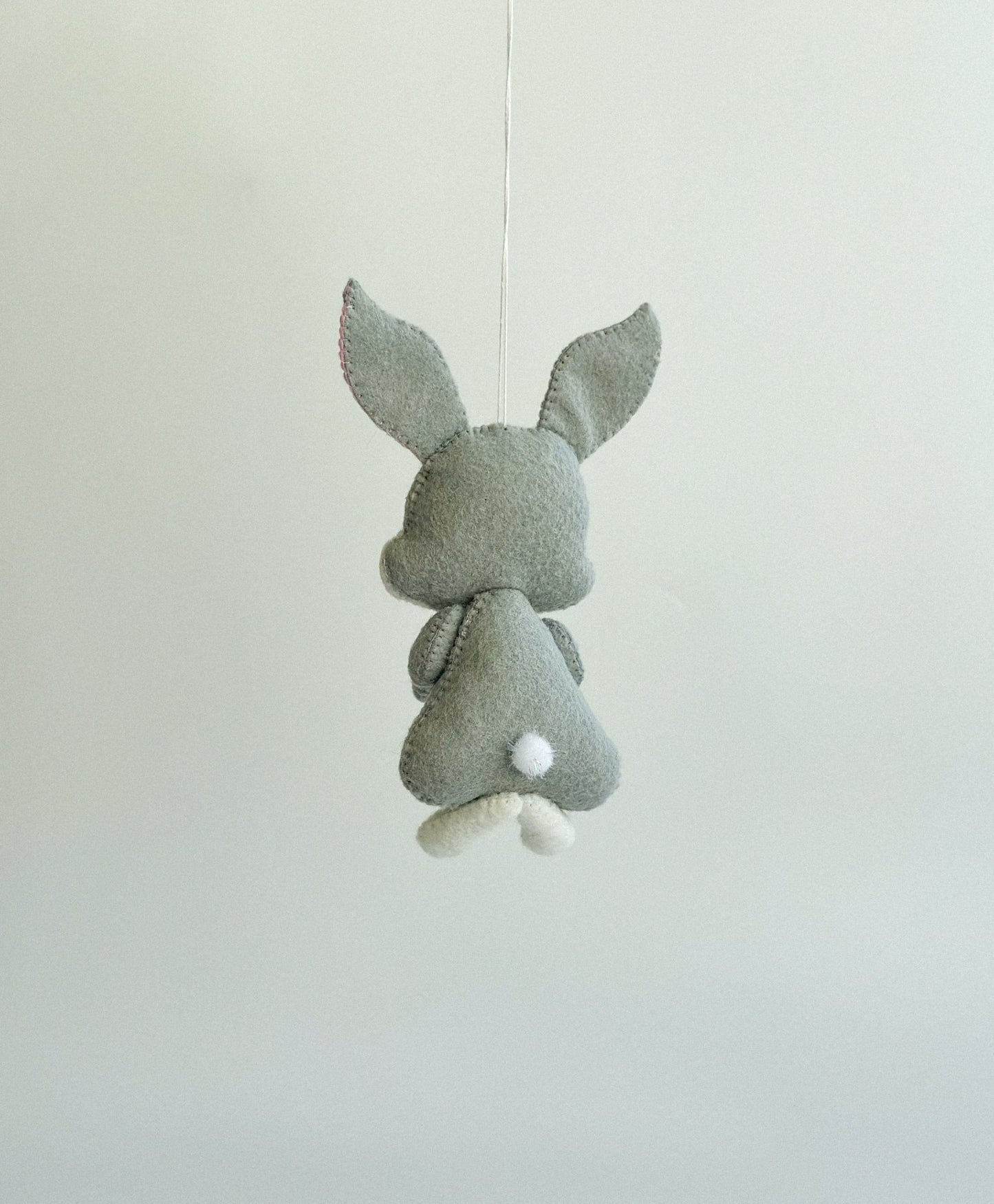 Gray Bunny Ornament - WoollyFox