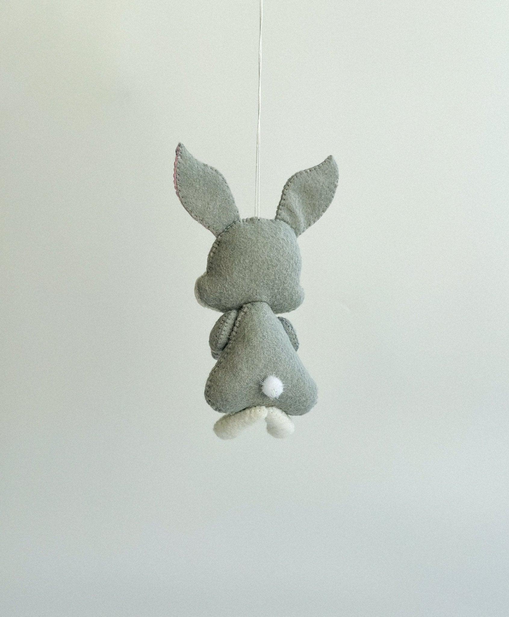Gray Bunny Ornament - WoollyFox
