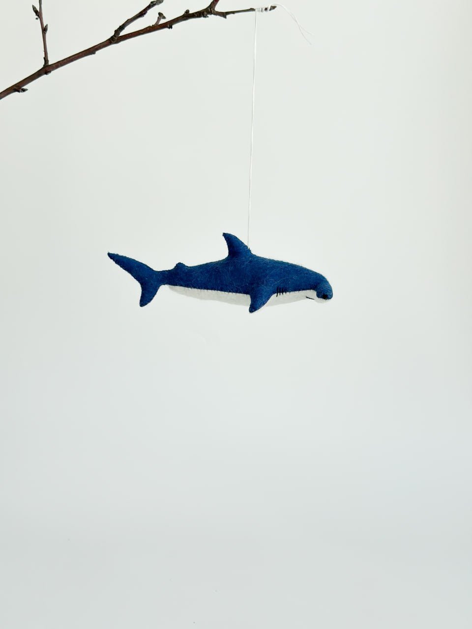 Hammerhead Shark Felt Ornament | Handmade Felt Toy | Ocean Animal Decor - WoollyFox