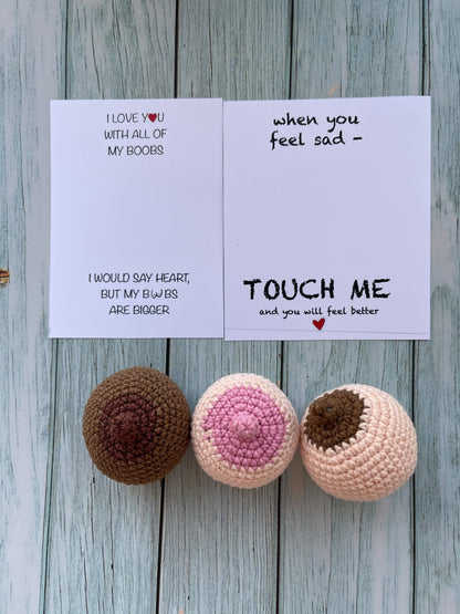 Handmade Tits Card - WoollyFox
