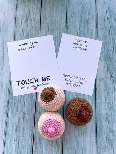 Handmade Tits Card - WoollyFox