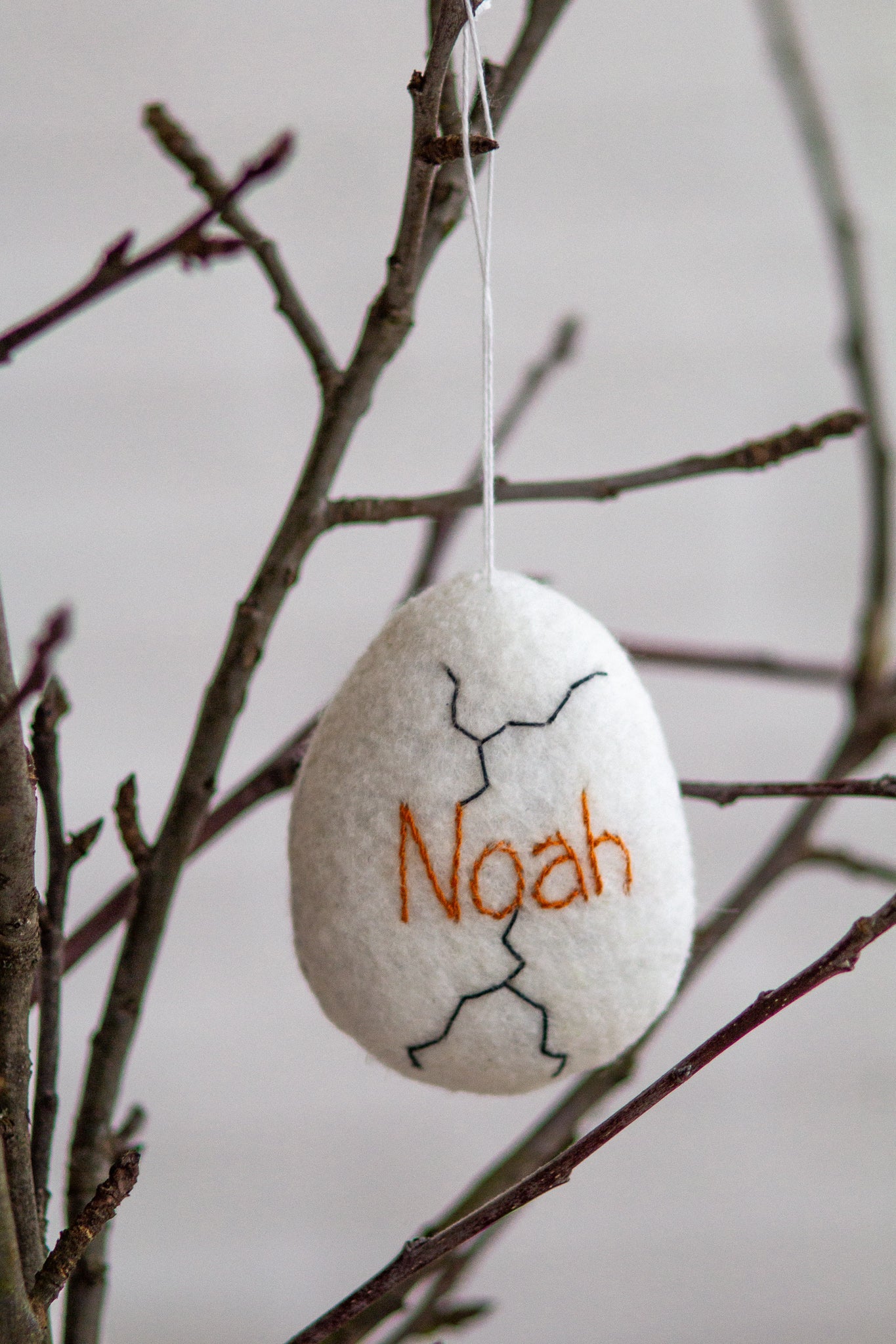 Hatched Egg ornament - WoollyFox