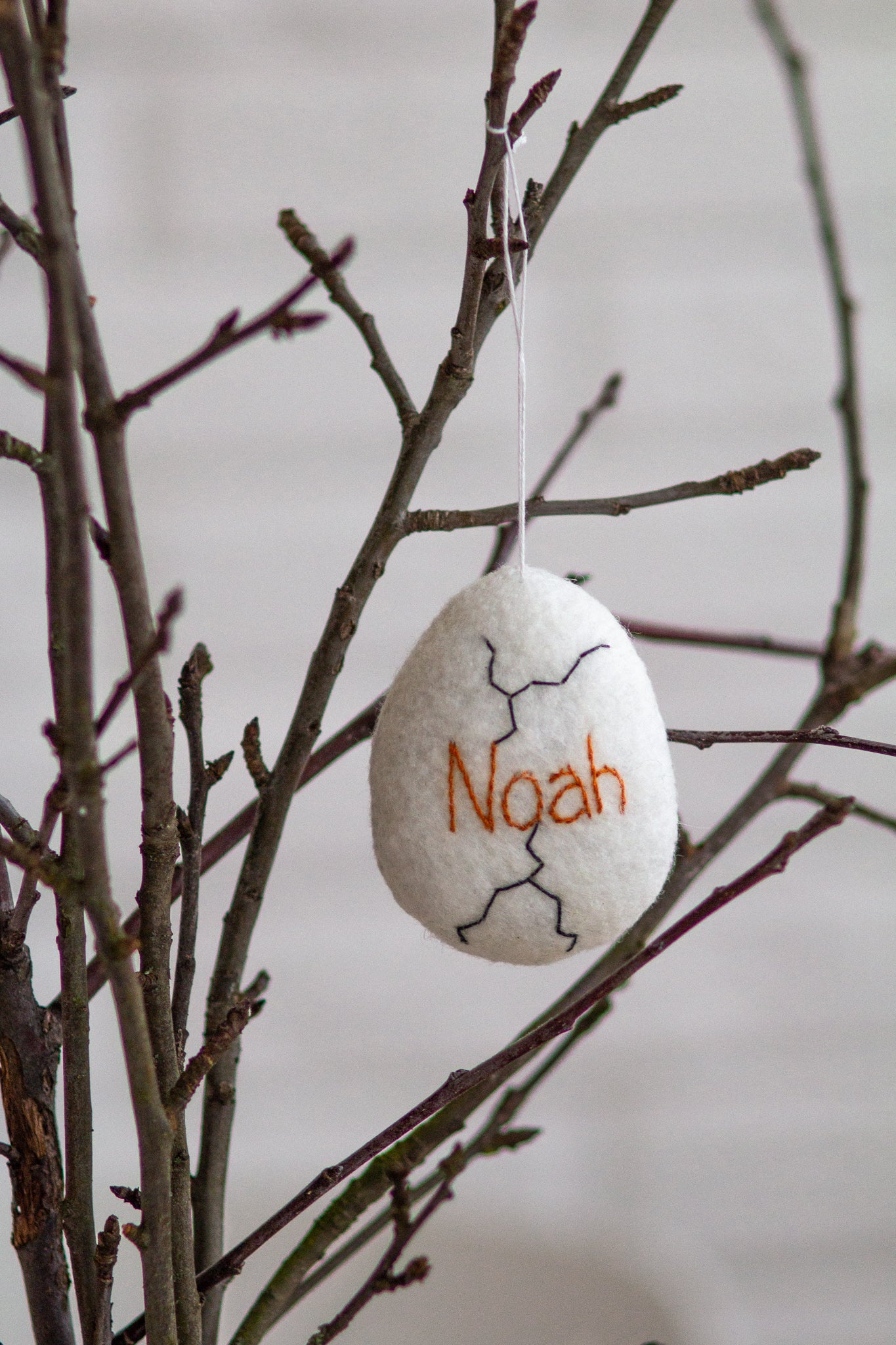 Hatched Egg ornament - WoollyFox
