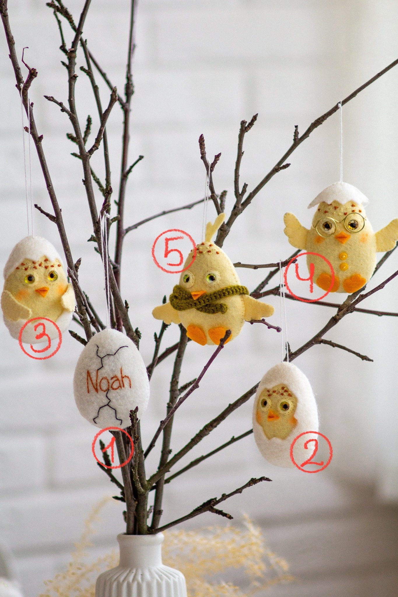 Hatched Egg ornament - WoollyFox