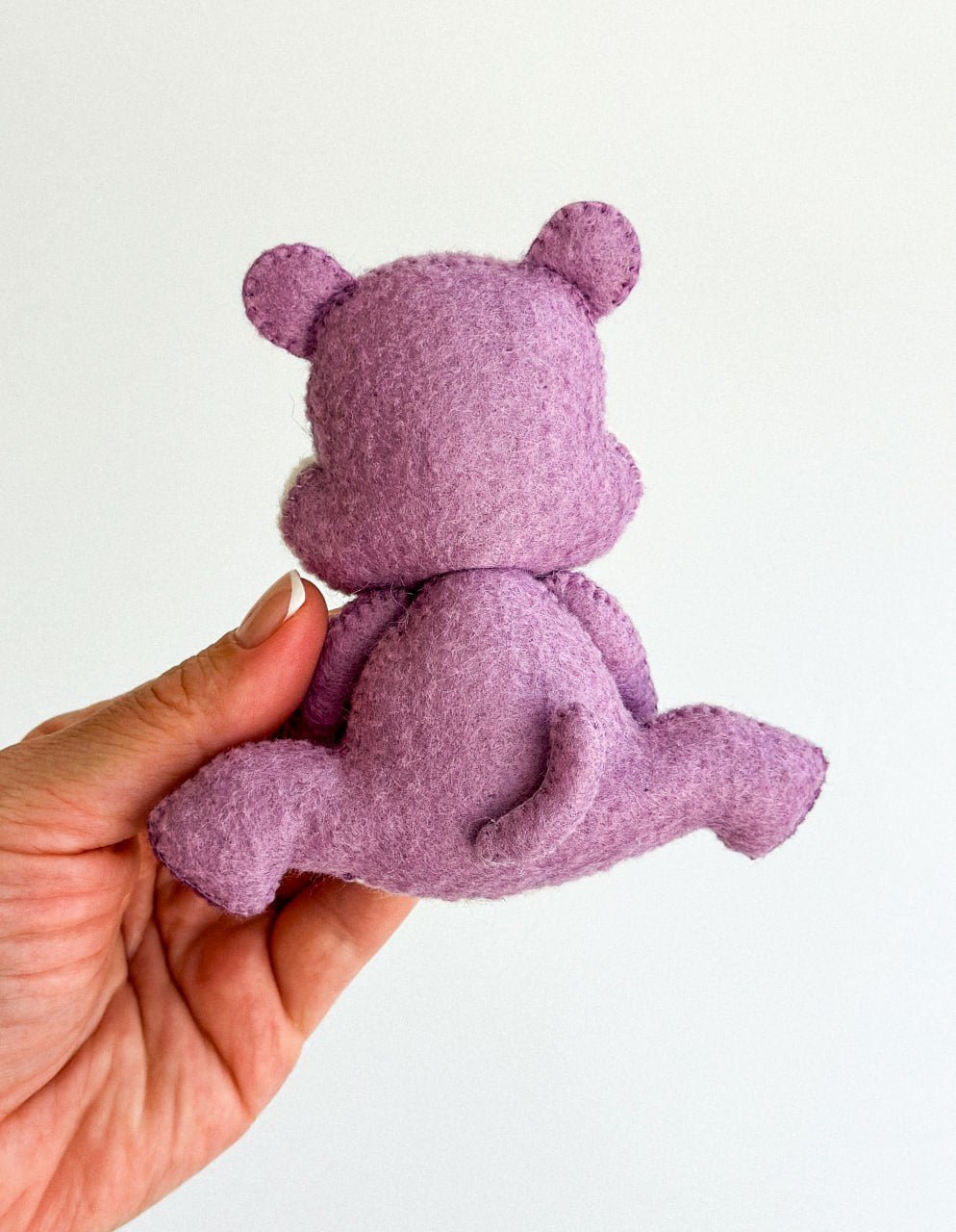 Hippo Felt Ornament | Handmade Felt Toy | Safari Animal Decor - WoollyFox