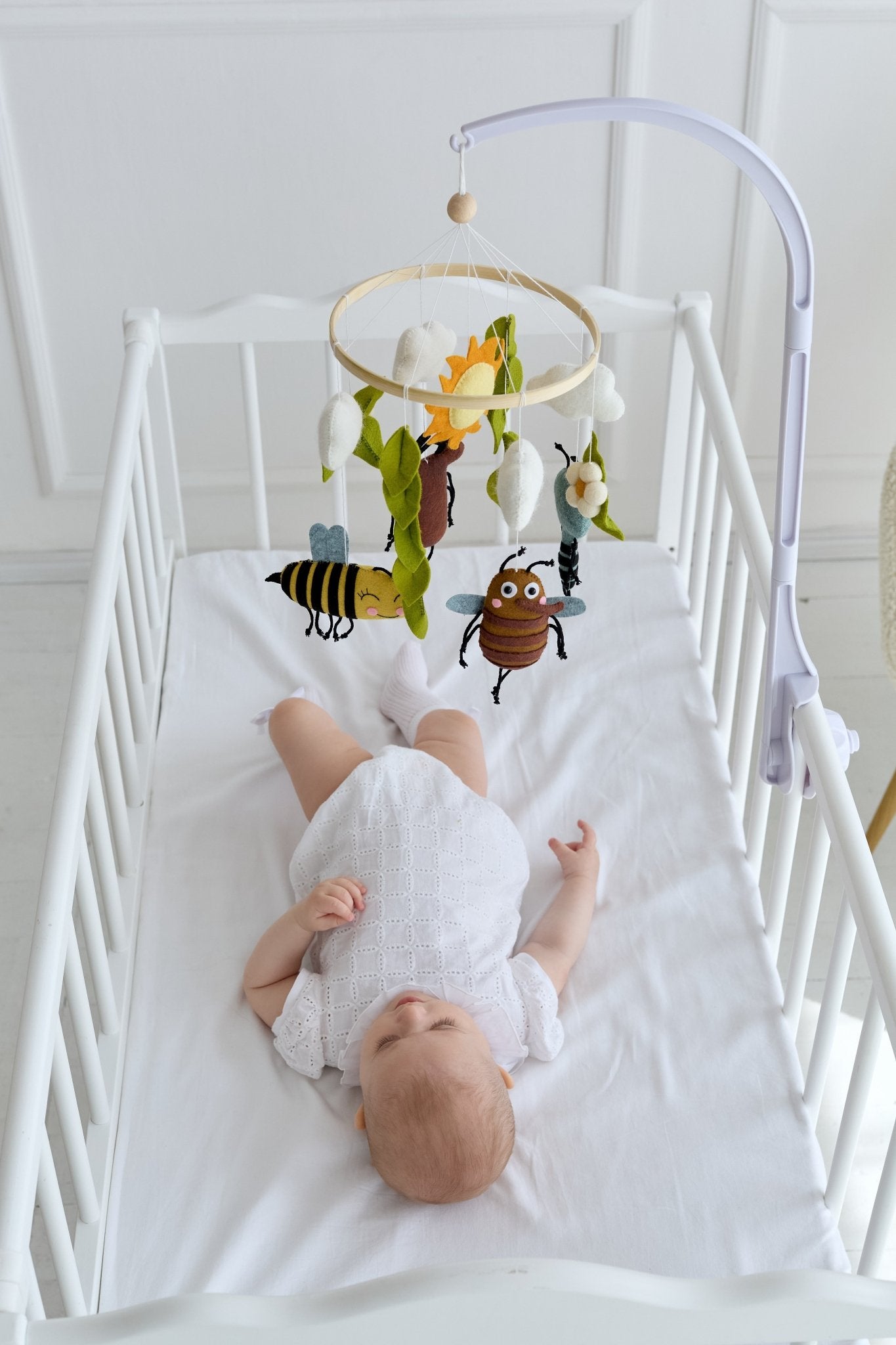 Insect Baby Mobile – Cute Bug Crib Mobile for Baby Nursery Decor - WoollyFox