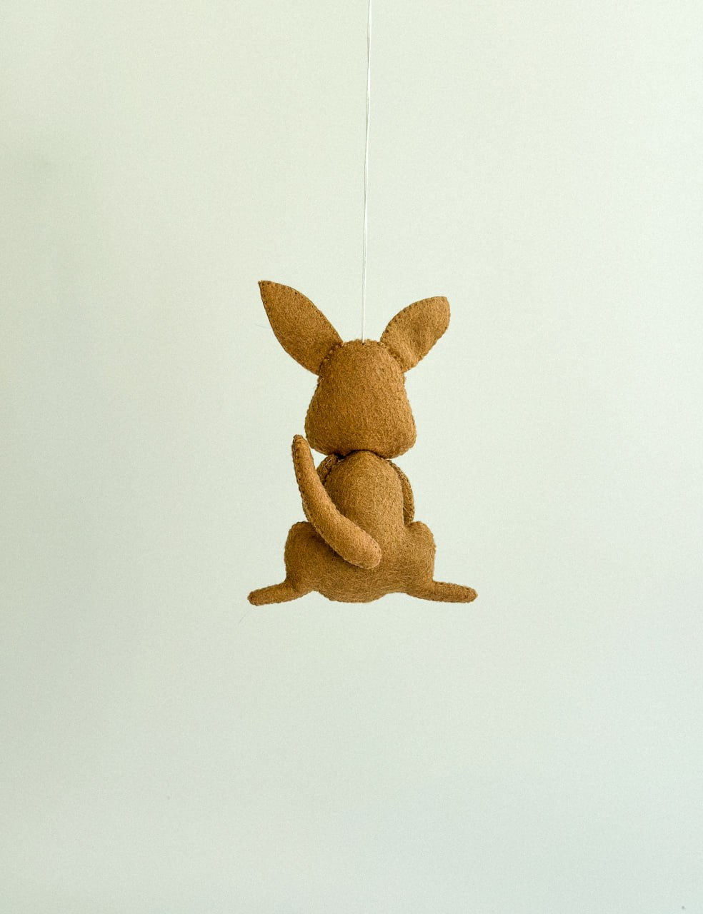 Kangaroo Mom and Joey Felt Ornament | Handmade Felt Toy | Australian Animal - WoollyFox