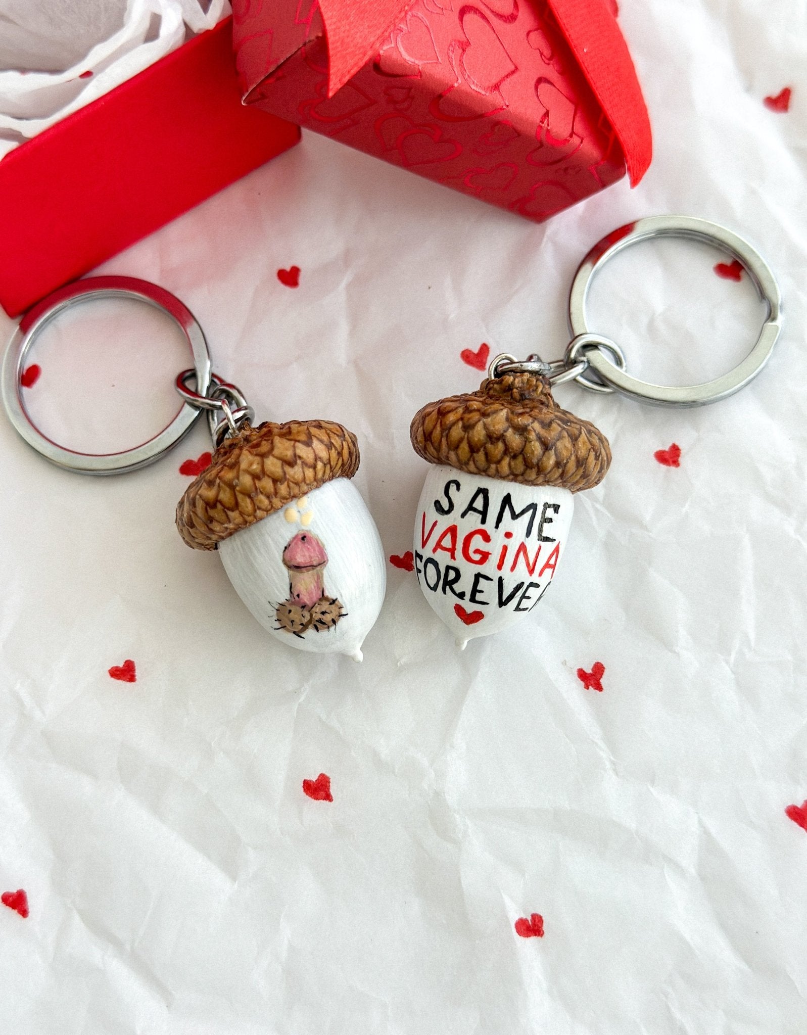 Keychains Valentines Day Gift - WoollyFox