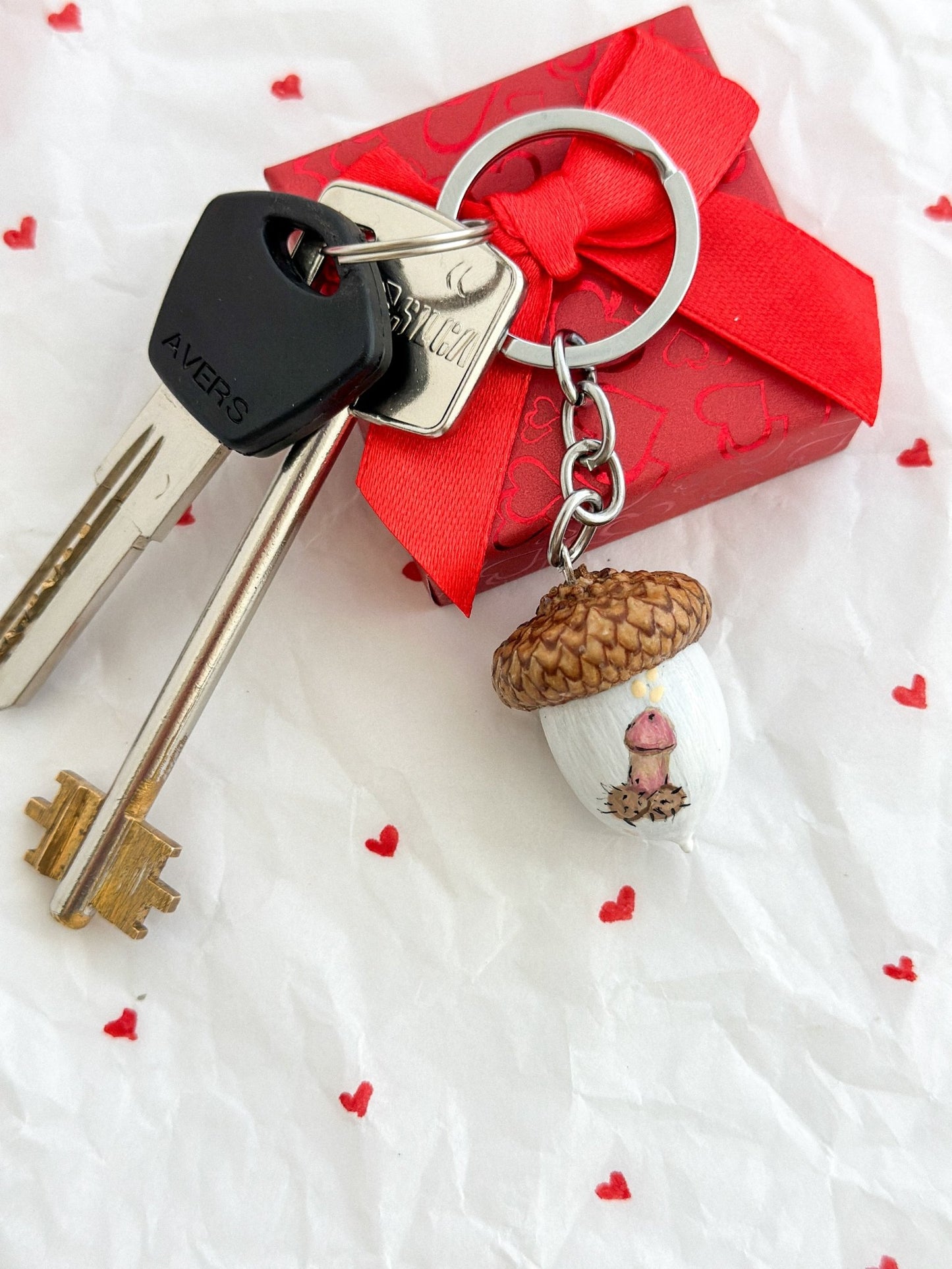 Keychains Valentines Day Gift - WoollyFox