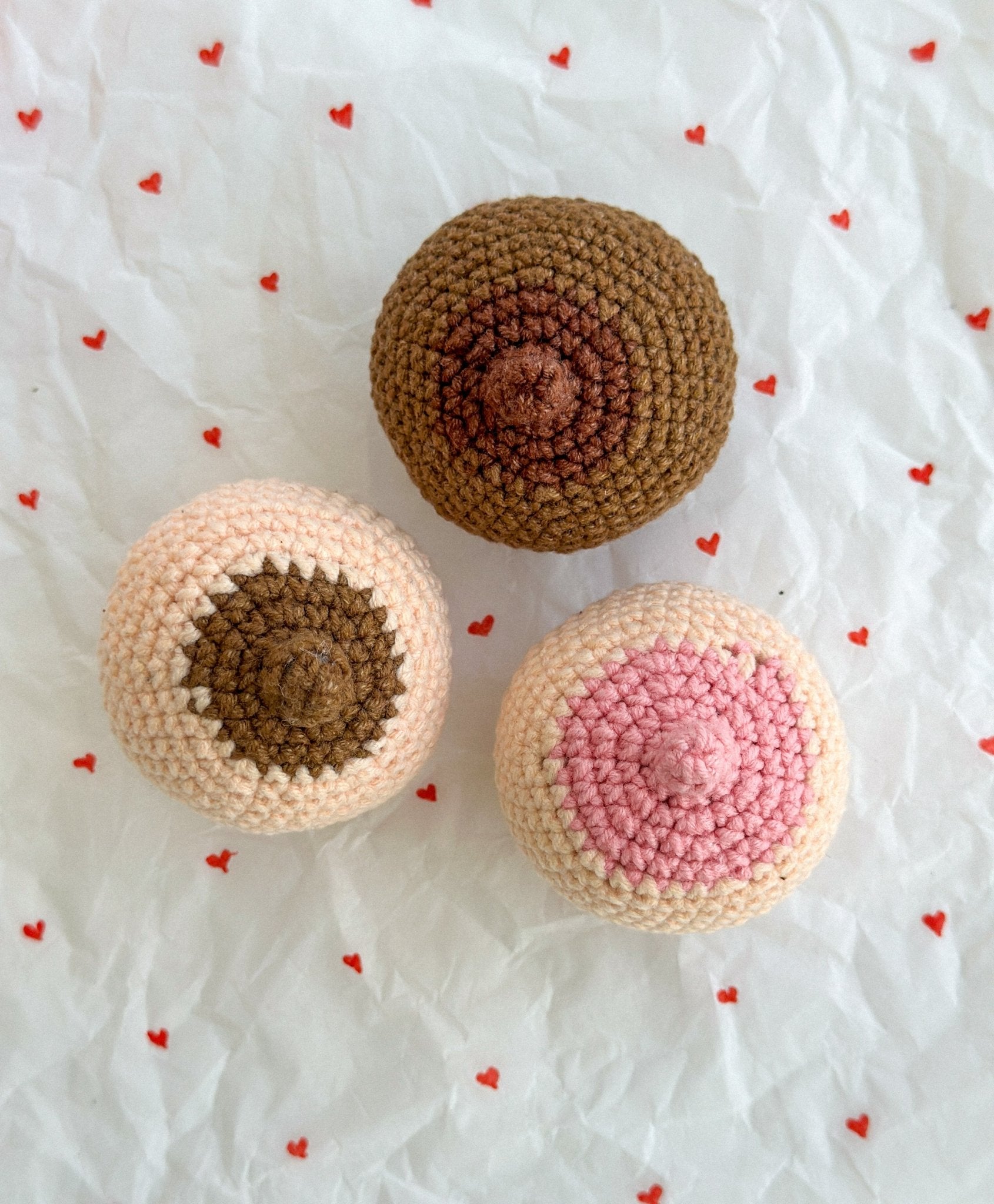 Knitted Breast For Valentine's Day - WoollyFox