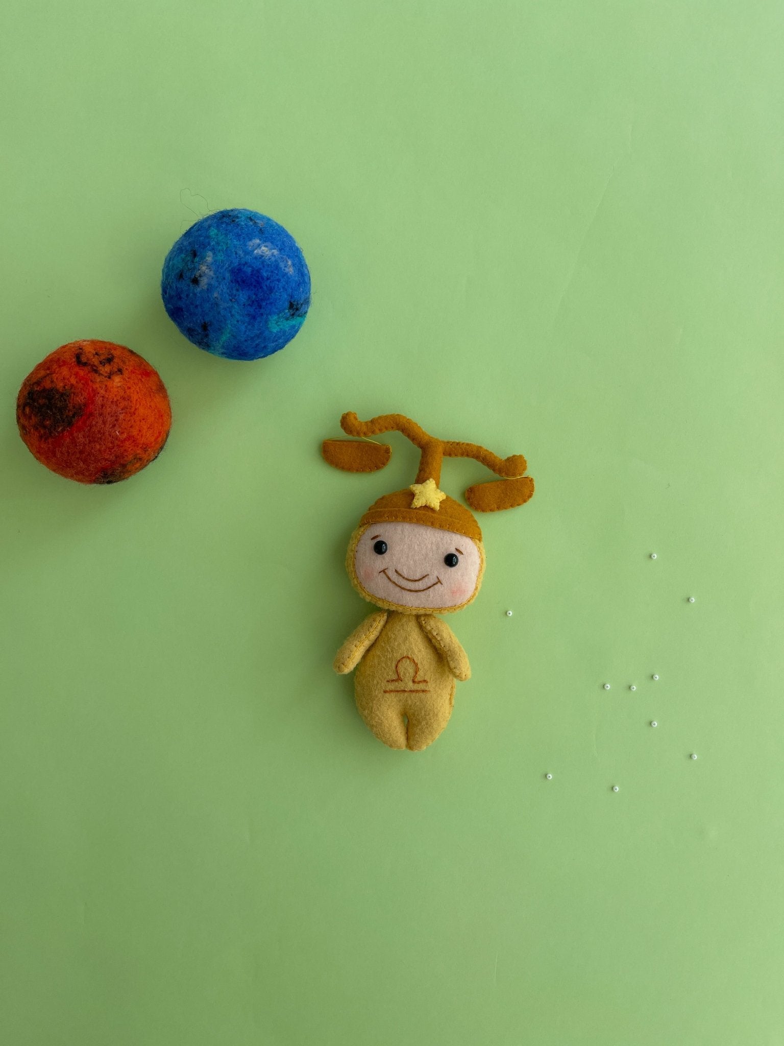 Libra Zodiac Felt Doll - WoollyFox