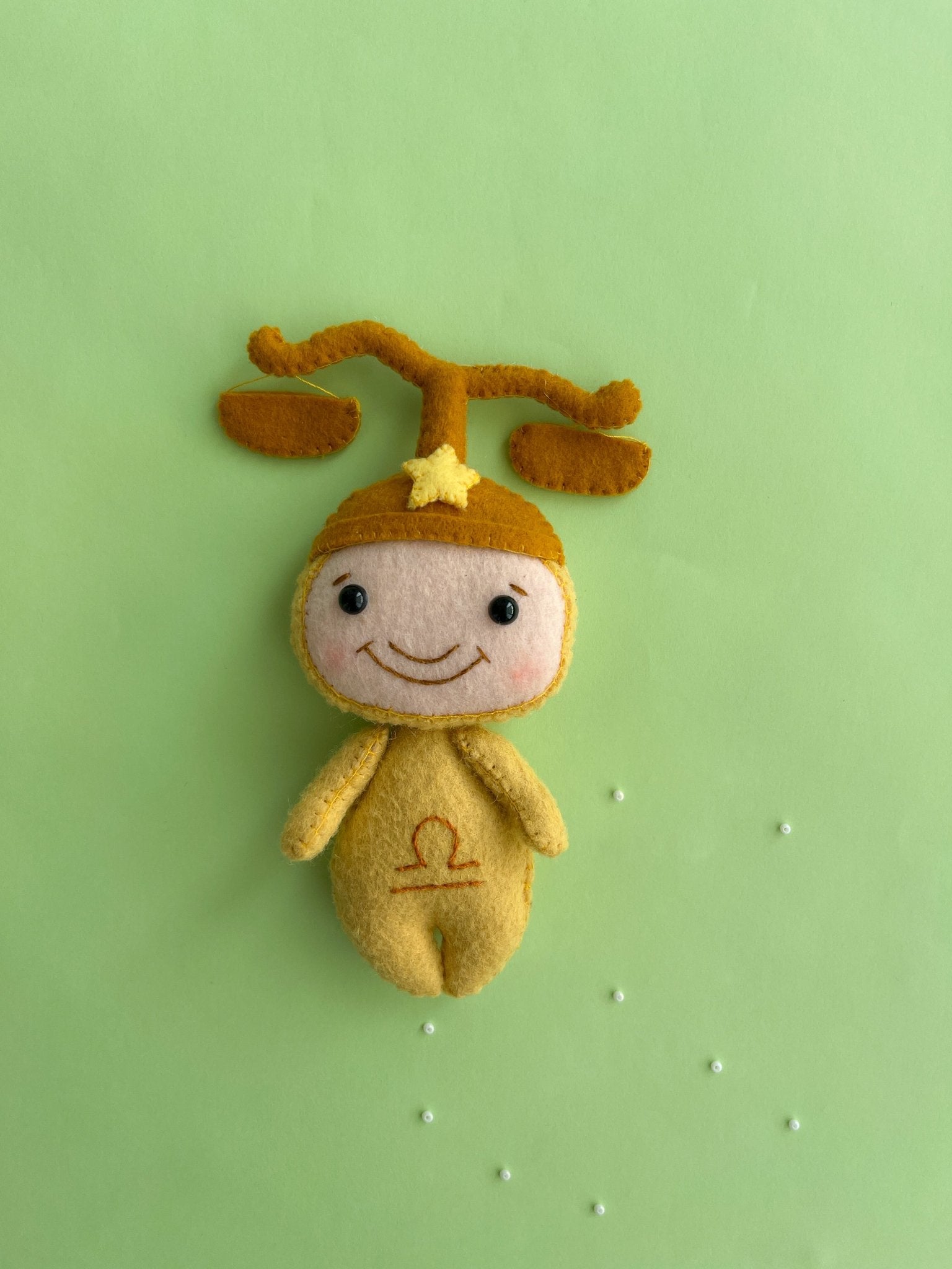 Libra Zodiac Felt Doll - WoollyFox