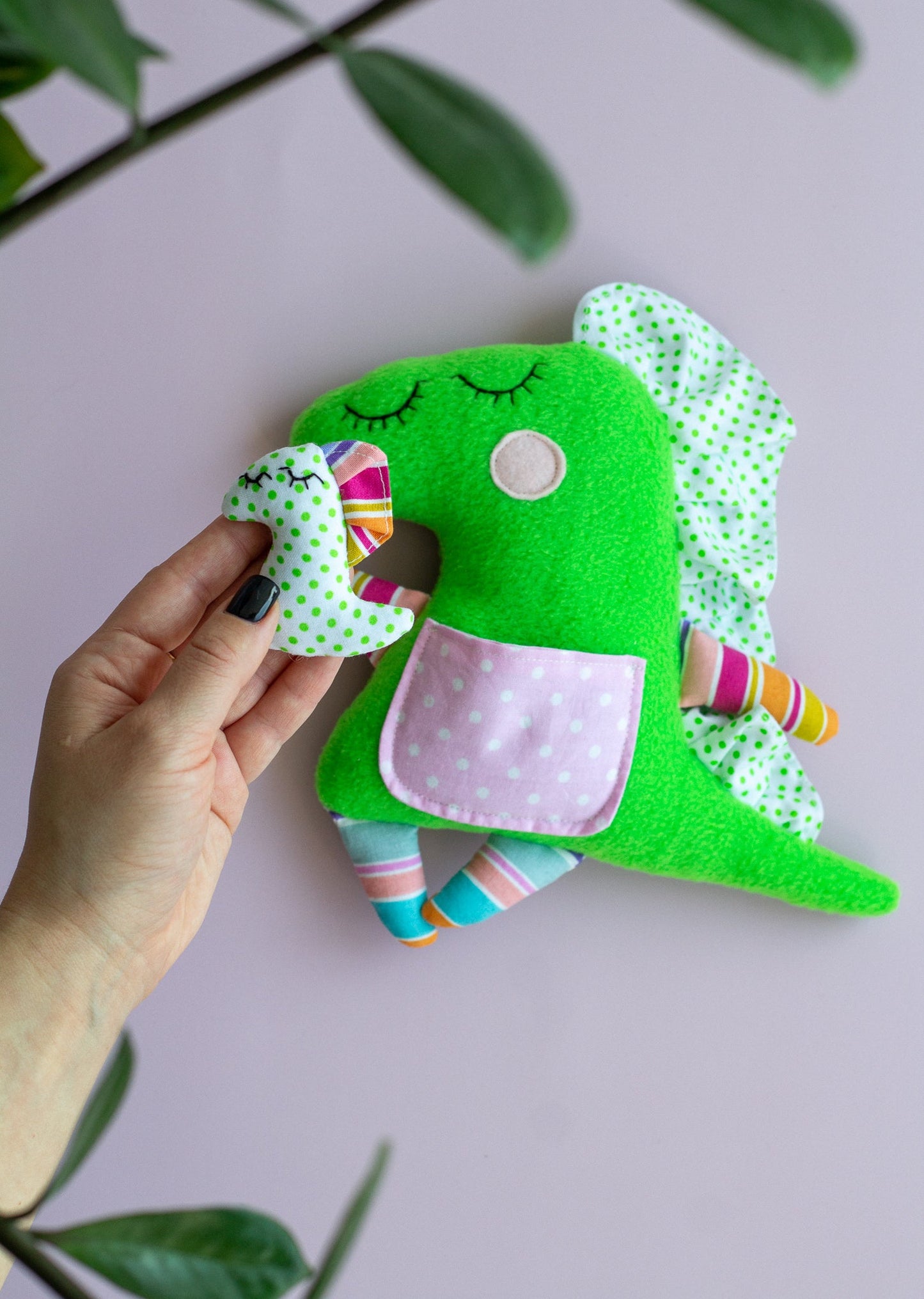 Mommy And Baby Dinosaur Toy - WoollyFox