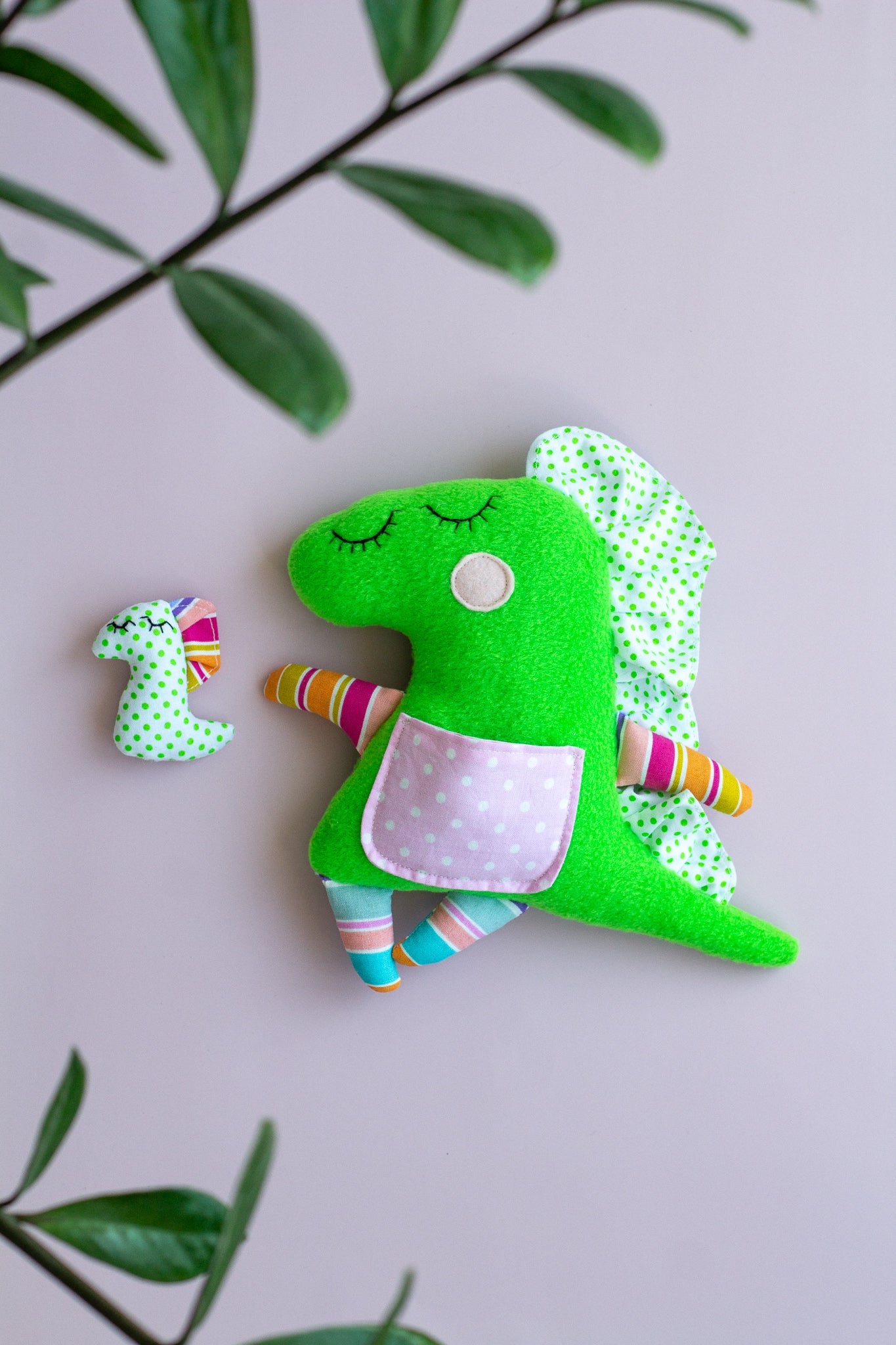 Mommy And Baby Dinosaur Toy - WoollyFox