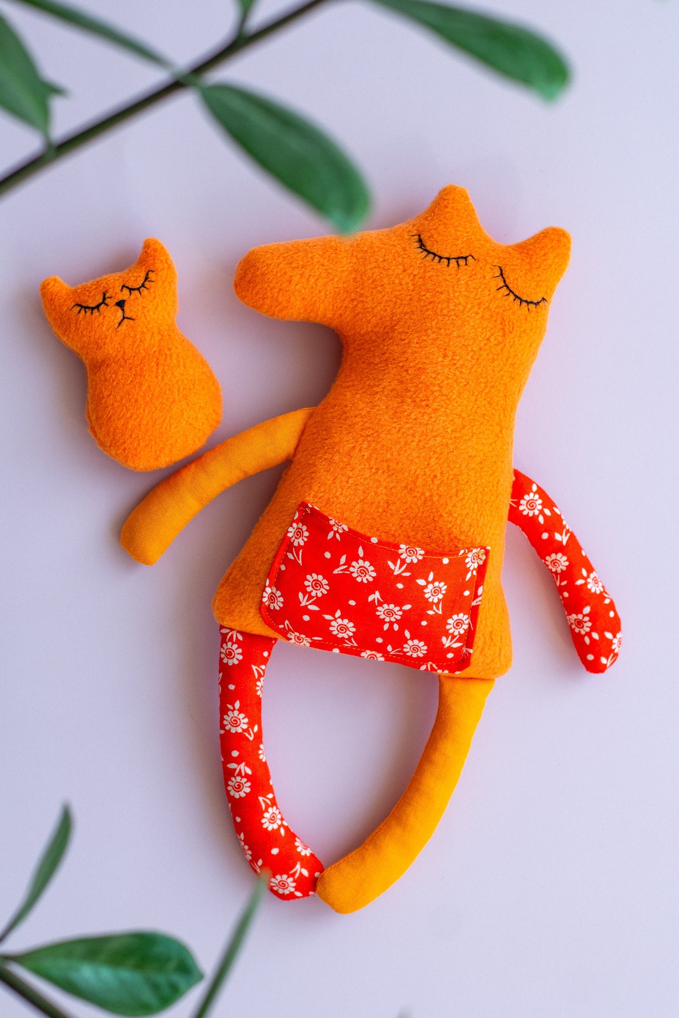 Mommy and Baby Fox Plush Toy - WoollyFox