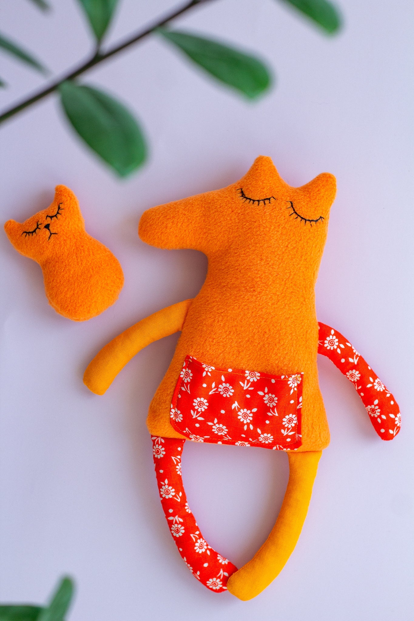 Mommy and Baby Fox Plush Toy - WoollyFox