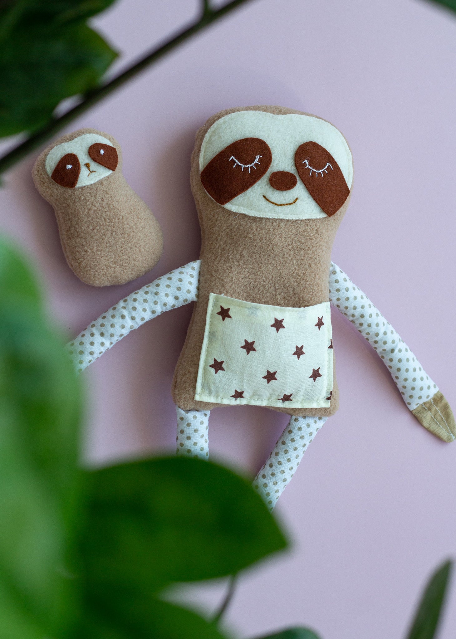Mommy And Baby Sloth Toy - WoollyFox