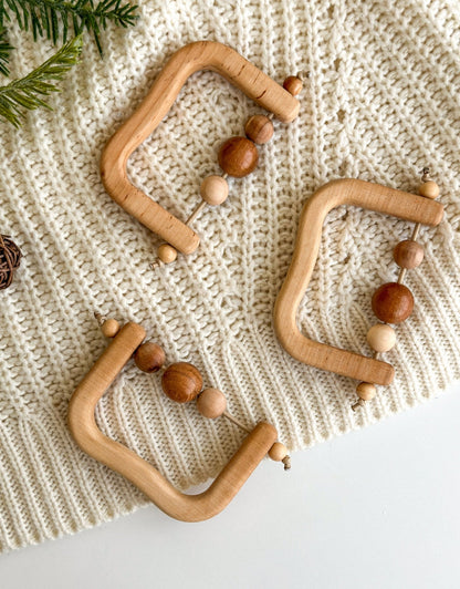 Montessori Wooden Baby Teether - WoollyFox