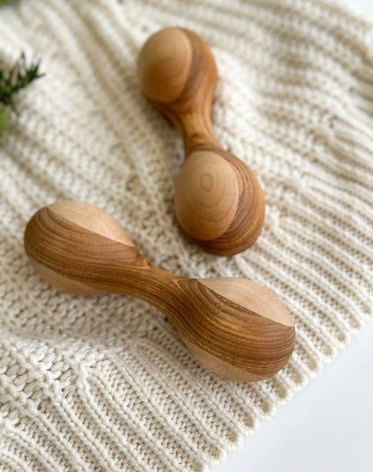 Montessori Wooden Rattle - WoollyFox