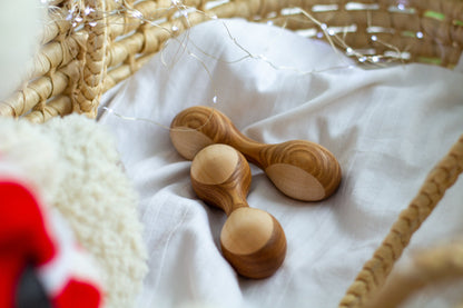 Montessori Wooden Rattle - WoollyFox