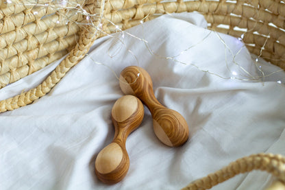 Montessori Wooden Rattle - WoollyFox