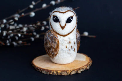 Needle Felted Owl – Wool Animal Sculpture Gift for Owl Lovers - WoollyFox
