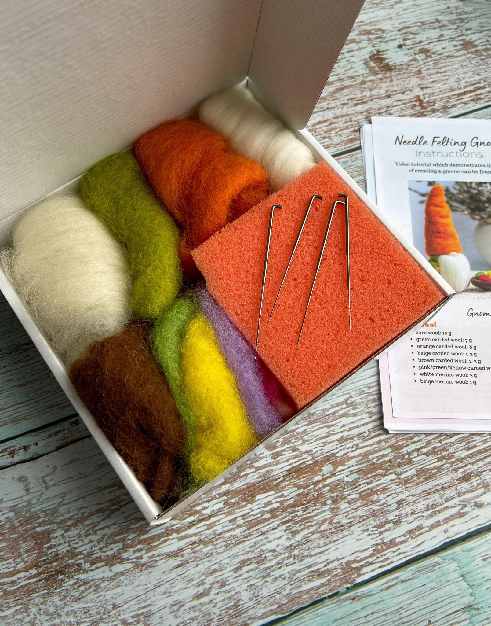 Needle Felting Gnome PDF Pattern - WoollyFox