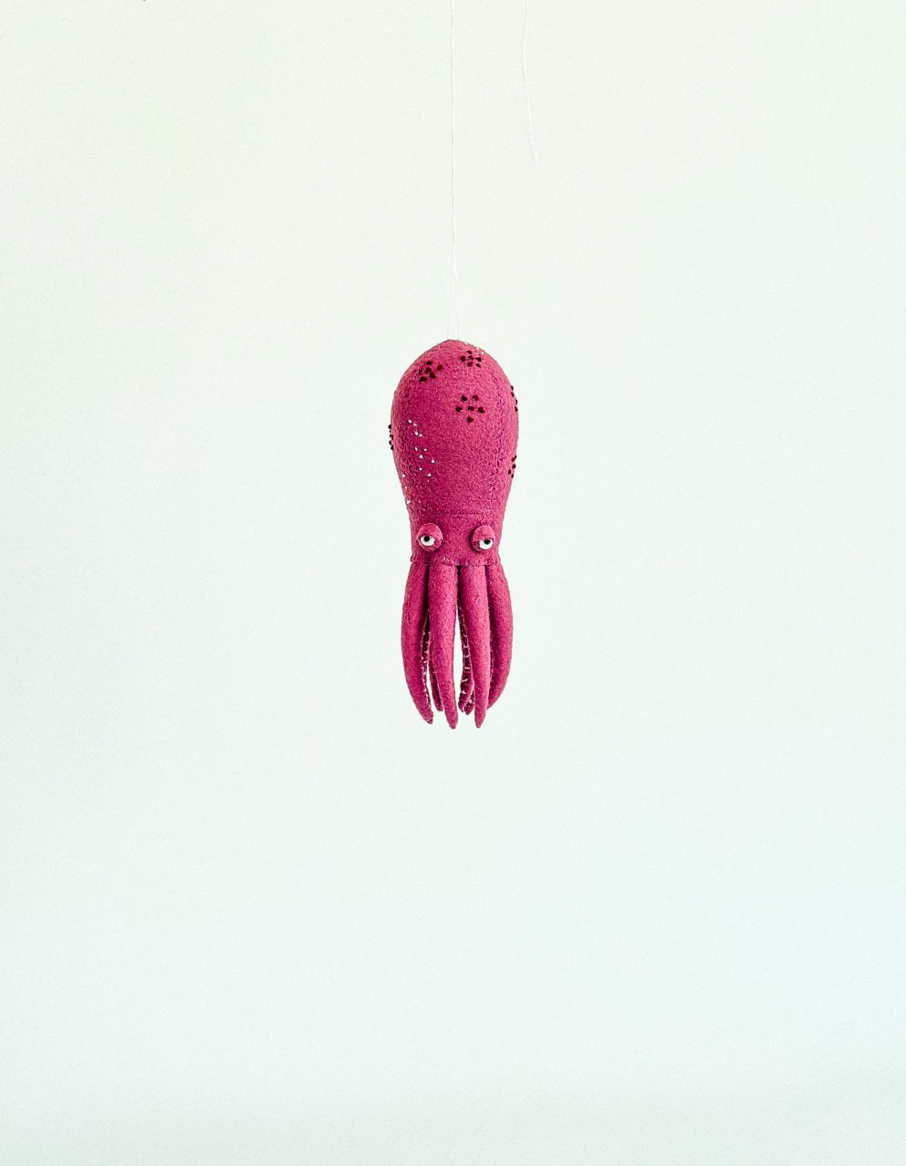 Octopus Felt Ornament | Handmade Felt Toy | Ocean Animal Decor - WoollyFox
