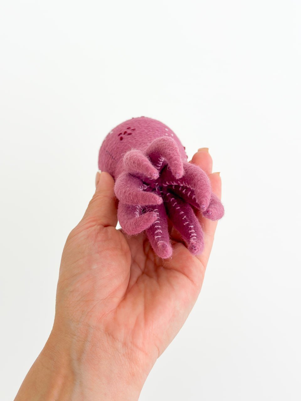 Octopus Felt Ornament | Handmade Felt Toy | Ocean Animal Decor - WoollyFox
