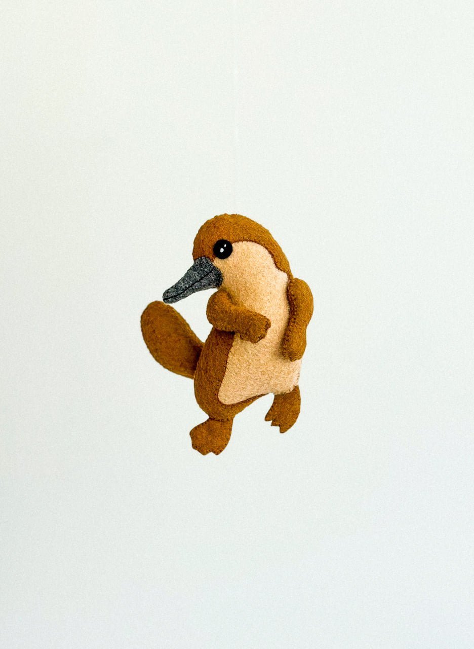 Platypus Felt Ornament | Handmade Felt Toy | Australian Animal Decor - WoollyFox