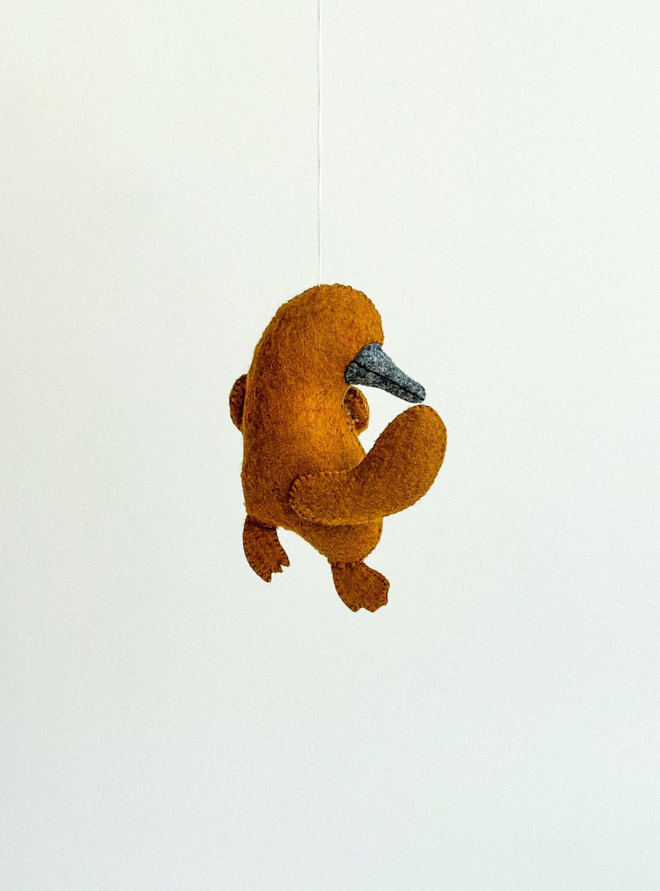 Platypus Felt Ornament | Handmade Felt Toy | Australian Animal Decor - WoollyFox